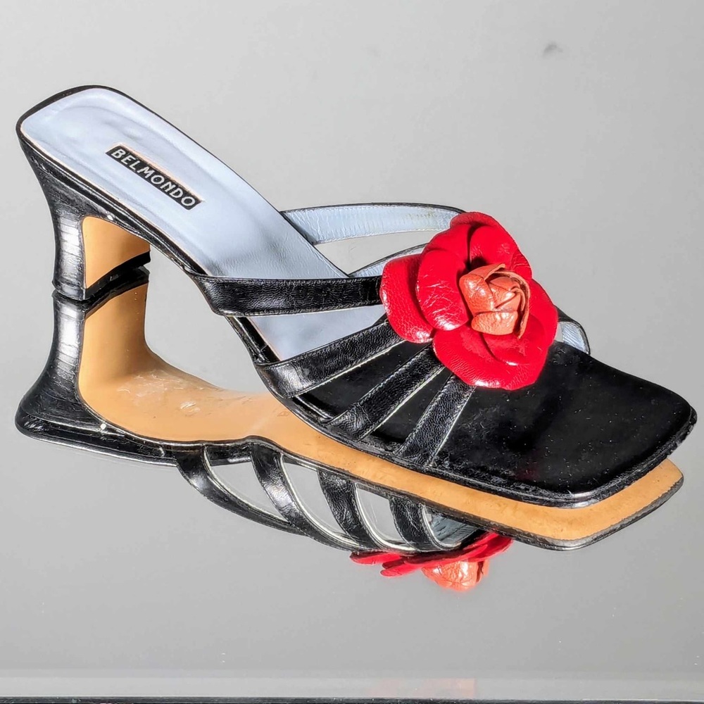 EUC Belmondo flower sandals sz 40/10